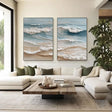Textured Coastal Serenity | Ocean Waves