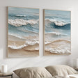 Textured Coastal Serenity | Ocean Waves