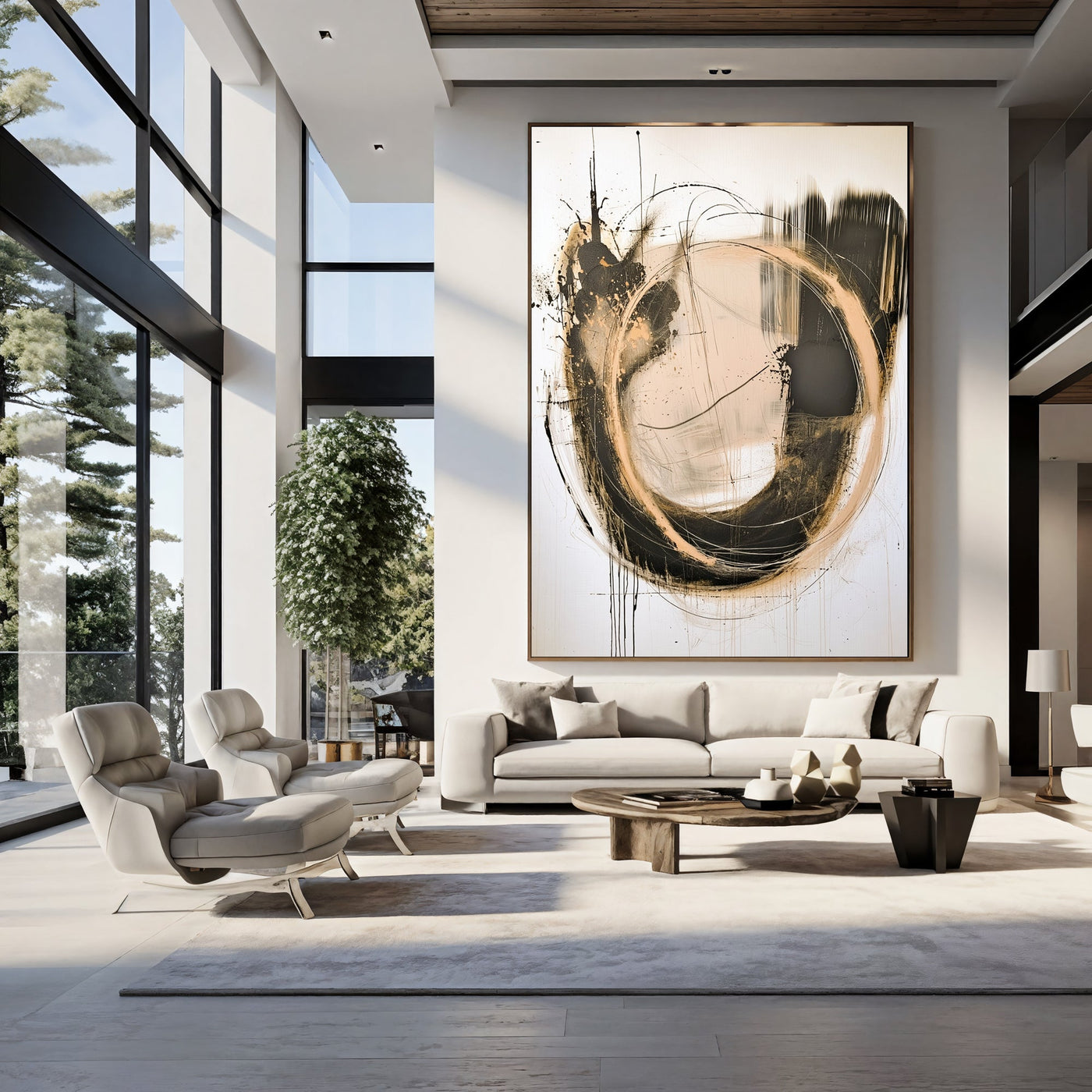 Textured Gilded Swirl | Contrast Tones