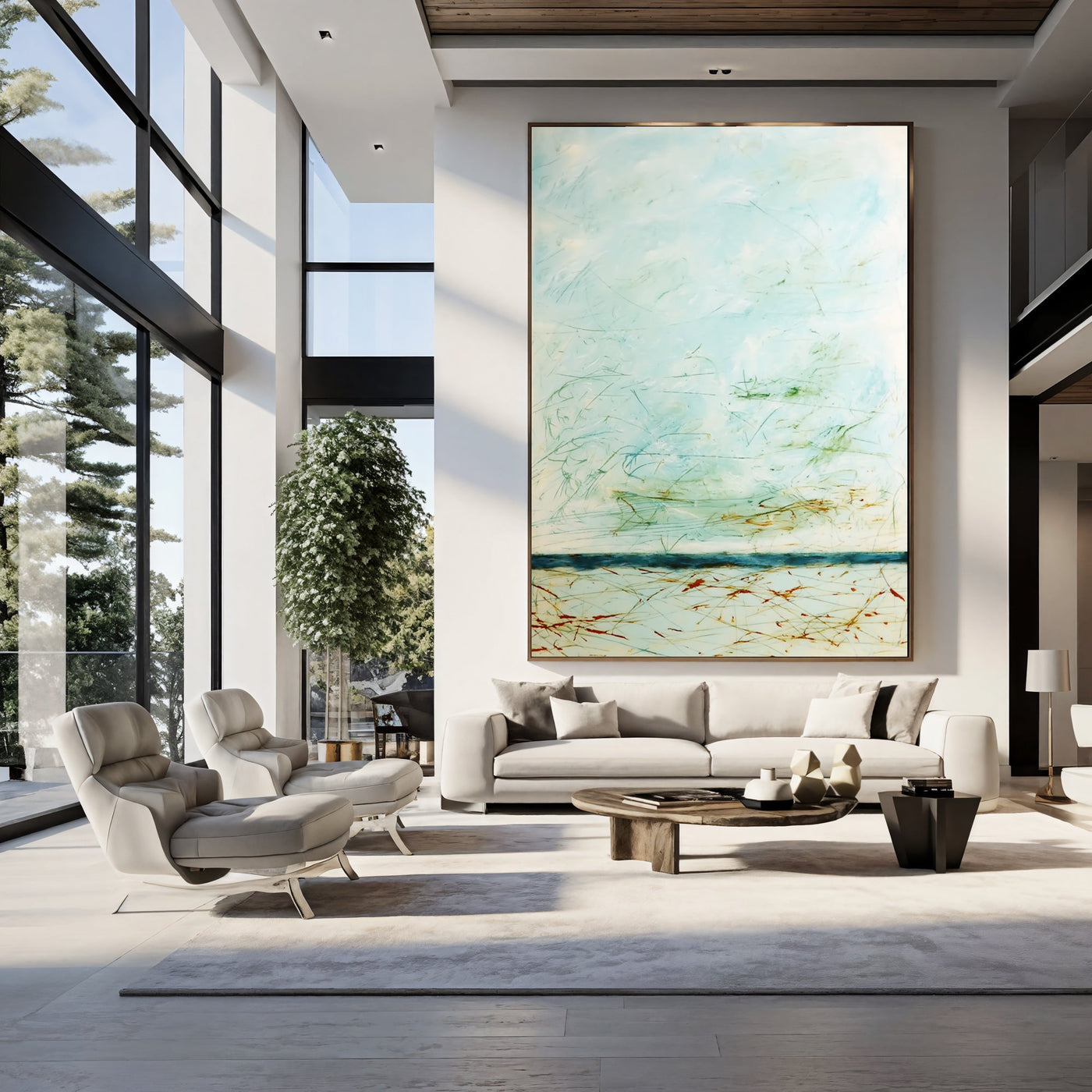 Textured Airy Landscape | Soft Hues