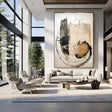 Textured Gilded Strokes | Neutral Hues