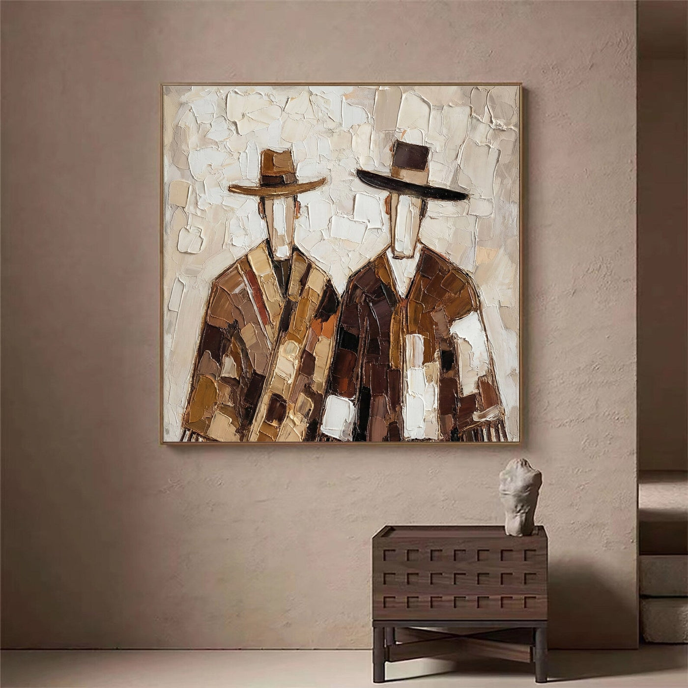 Textured Hat Silhouettes | Earthy Hues