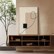 Textured Minimal Geometry | Beige Black