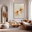 Textured Gilded Fractures | Amber Veins