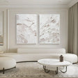 Textured Abstract Minimalism | White Relief
