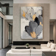 Textured Gilded Blooms | Monochrome Hues