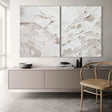 Textured Abstract Minimalism | White Relief