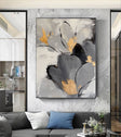 Textured Gilded Blooms | Monochrome Hues