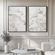 Textured Abstract Minimalism | White Relief