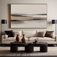 Textured Minimal Horizon | Beige Black