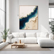 Textured Coastal Strata | Blue Ivory