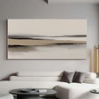 Textured Minimal Horizon | Beige Black