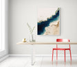 Textured Coastal Strata | Blue Ivory