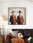 Textured Cloaked Duo | Earthy Hues