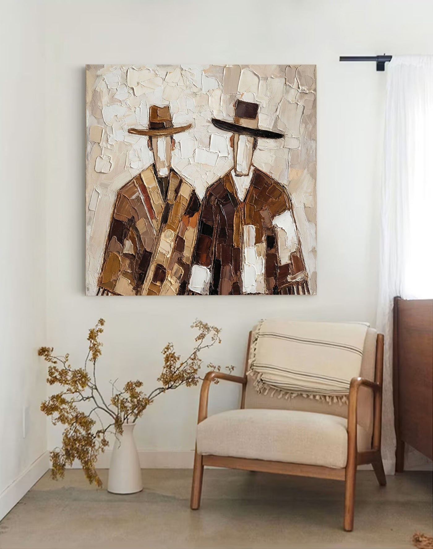 Textured Hat Silhouettes | Earthy Hues