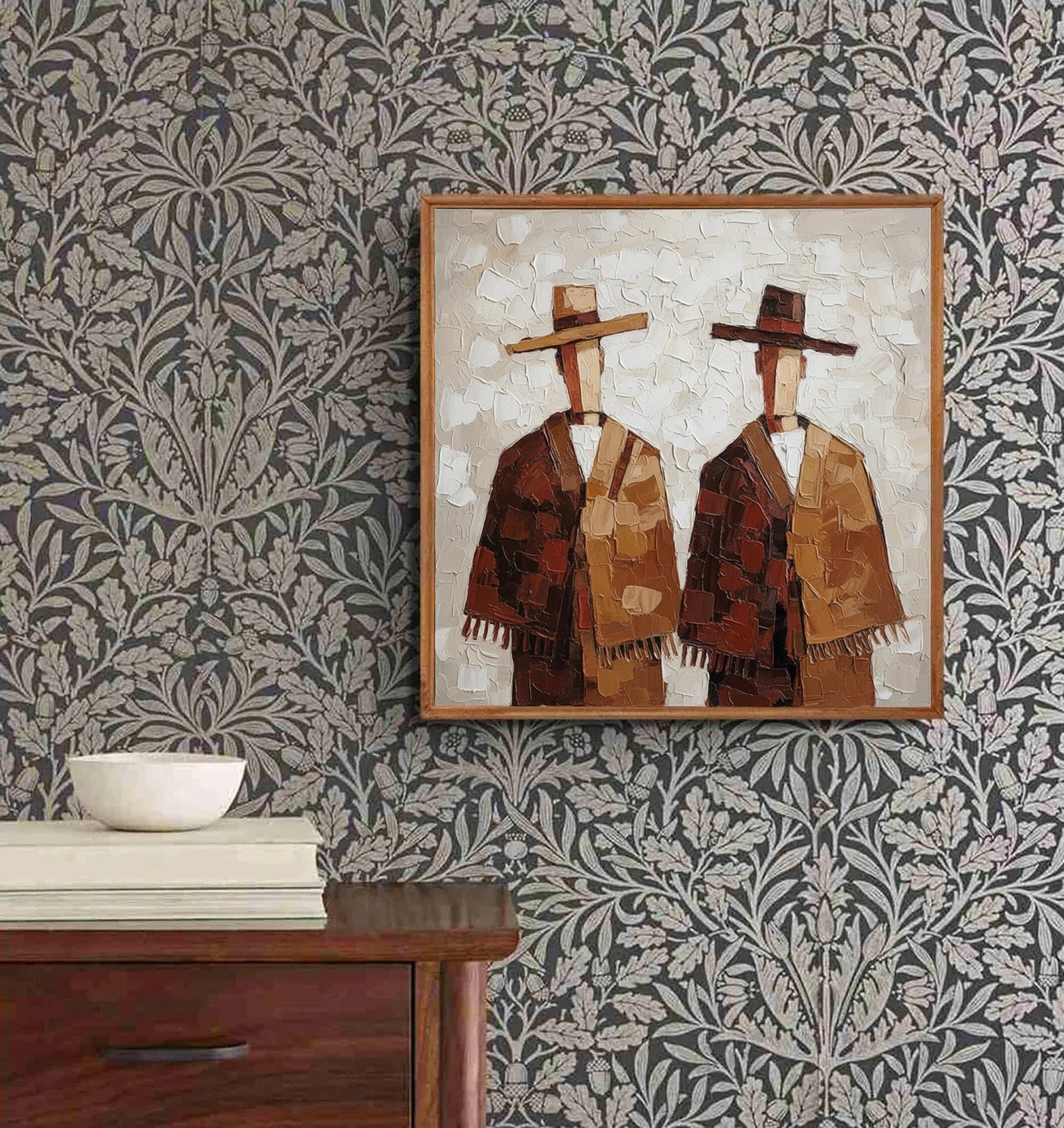 Textured Cloaked Duo | Earthy Hues