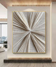 Textured Radial Surge | Cream Tones