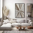 Textured Radial Surge | Cream Tones