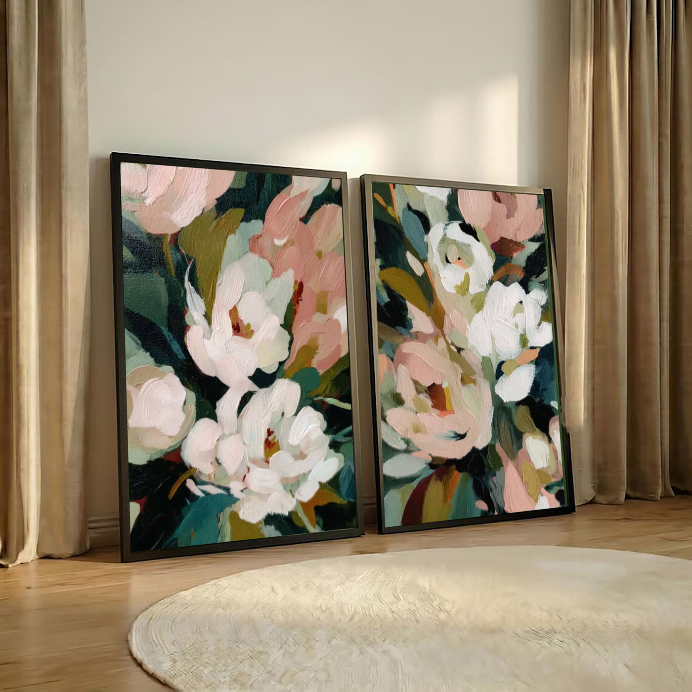 Textured Floral Abundance | Pink Peonies