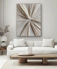 Textured Radial Surge | Cream Tones