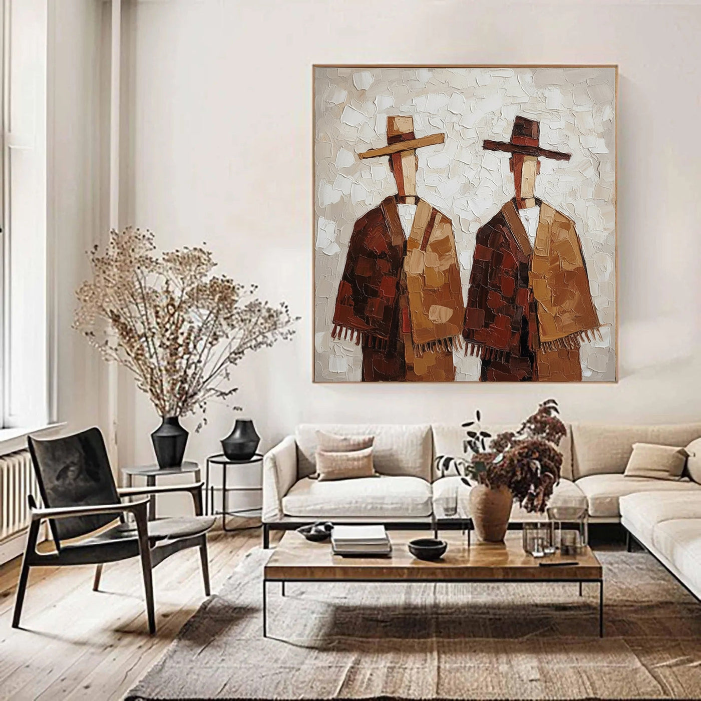 Textured Cloaked Duo | Earthy Hues