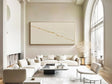 Textured Gilded Fractures | Ivory Canvas