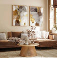 Abstract Metallic Fusion | Golden Hues