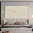 Textured Gilded Fractures | Ivory Canvas