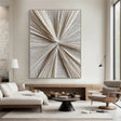 Textured Radial Surge | Cream Tones