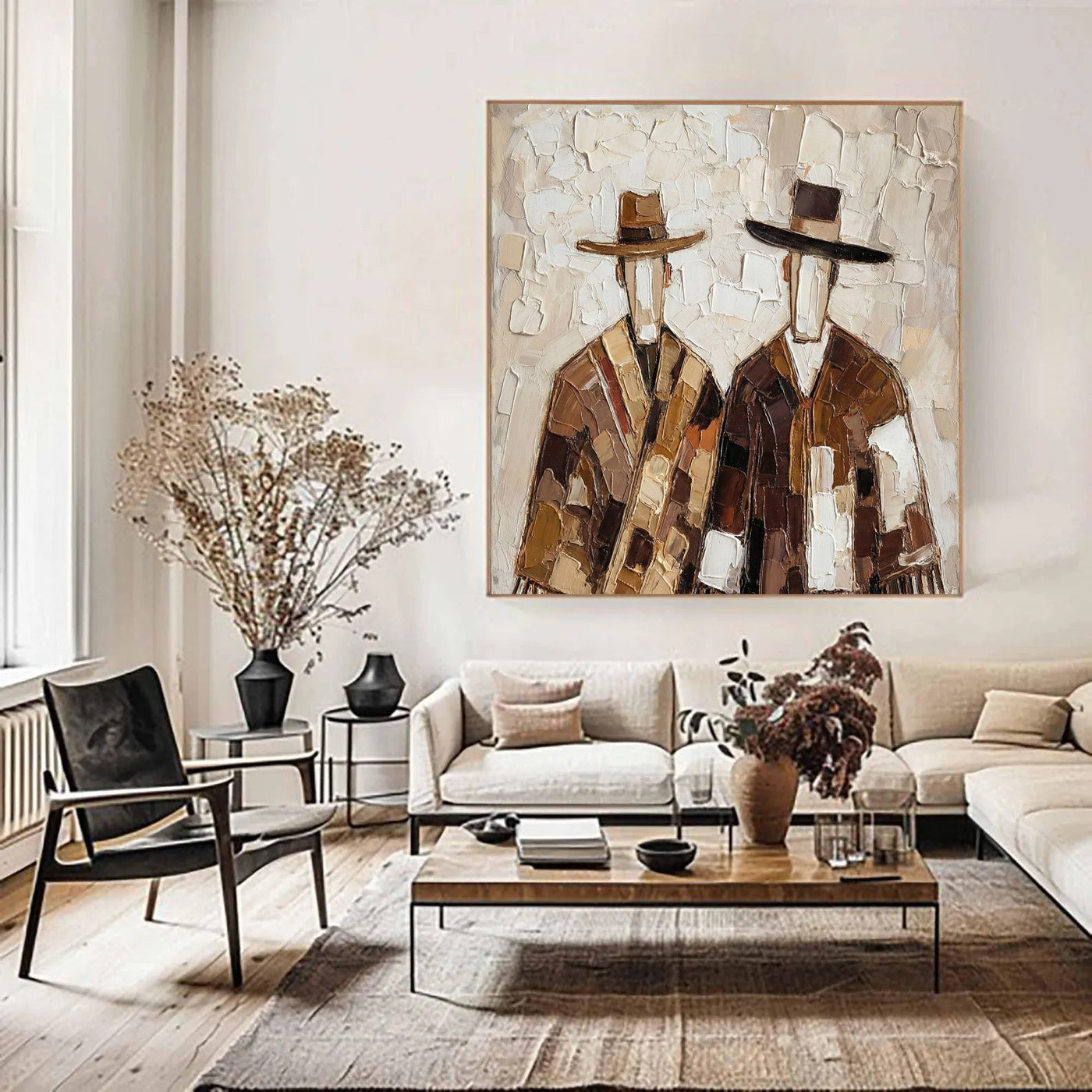 Textured Hat Silhouettes | Earthy Hues