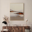 Textured Serene Landscape | White Ochre