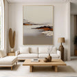 Textured Serene Landscape | White Ochre