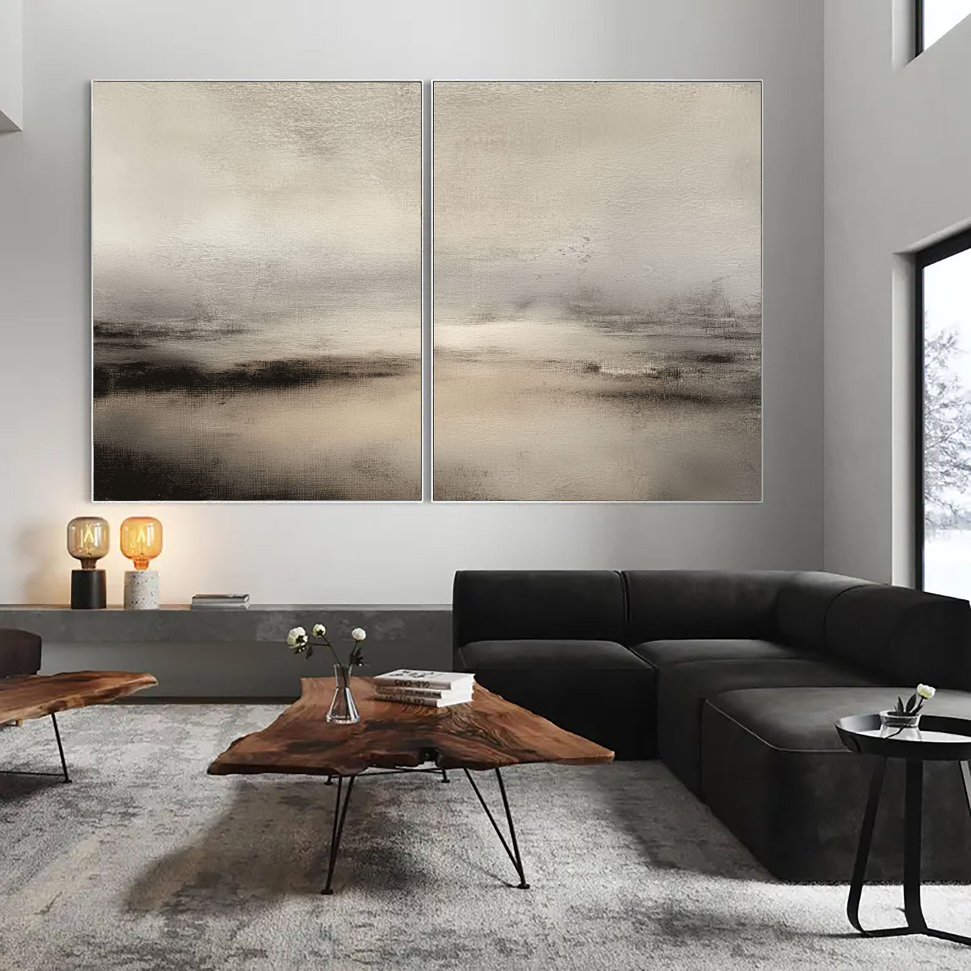 Serene Horizon Mist | Soft Tones