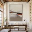Textured Serene Landscape | White Ochre
