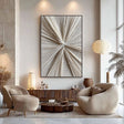 Textured Radial Surge | Cream Tones
