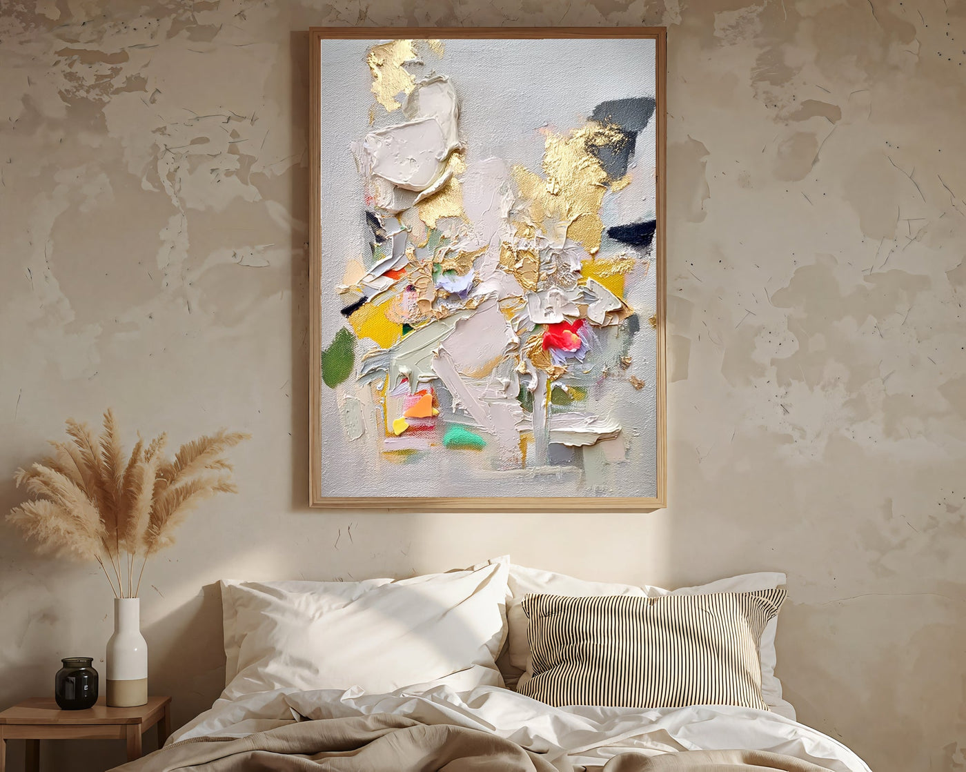 Textured Gilded Opulence | Vibrant Swirls