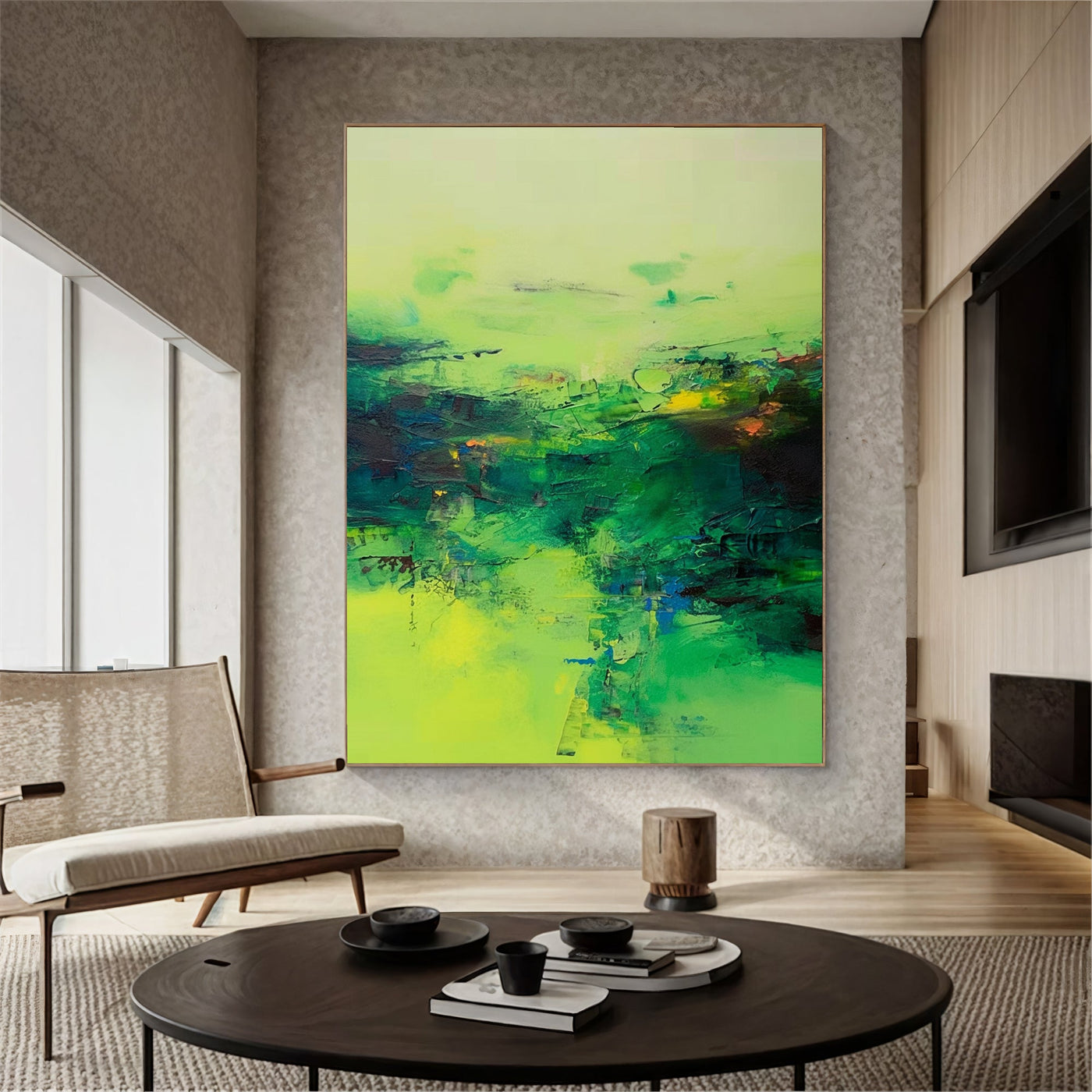 Textured Verdigris Opulence | Green Citrine