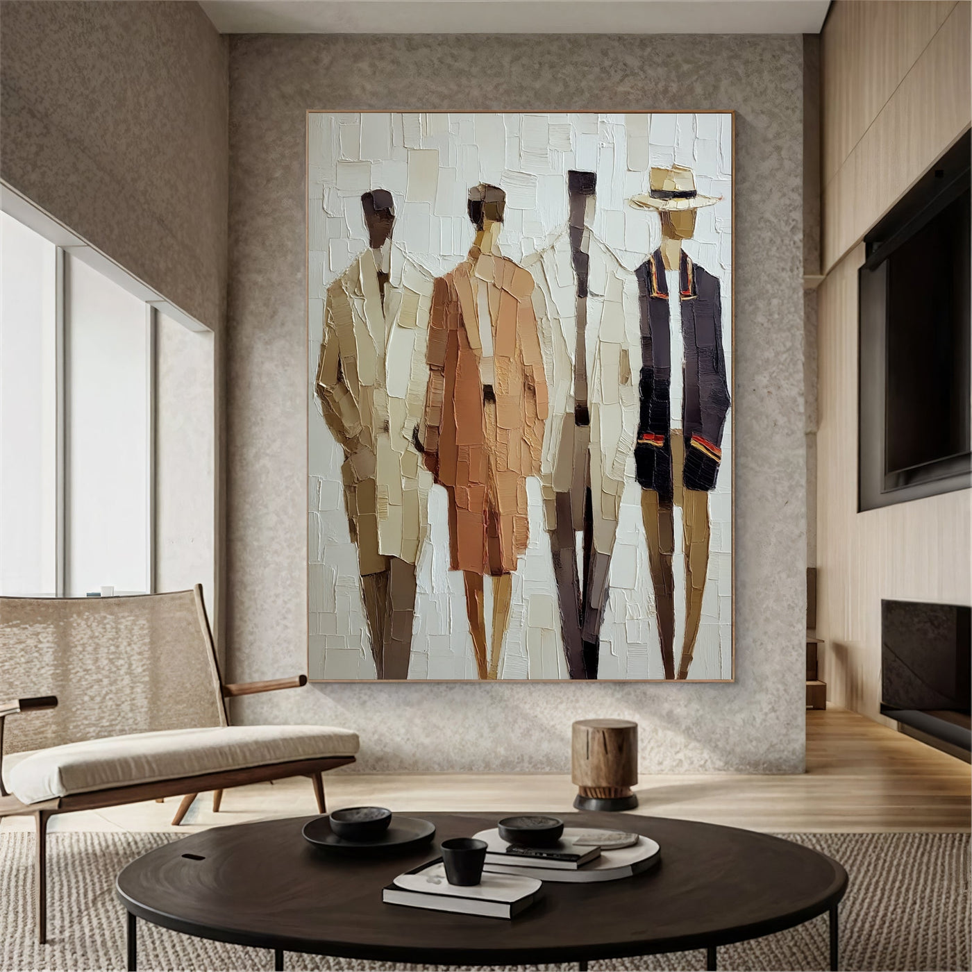Textured Sartorial Silhouettes | Neutral Ensemble