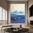 Textured Azure Sophistication | Blue Purple