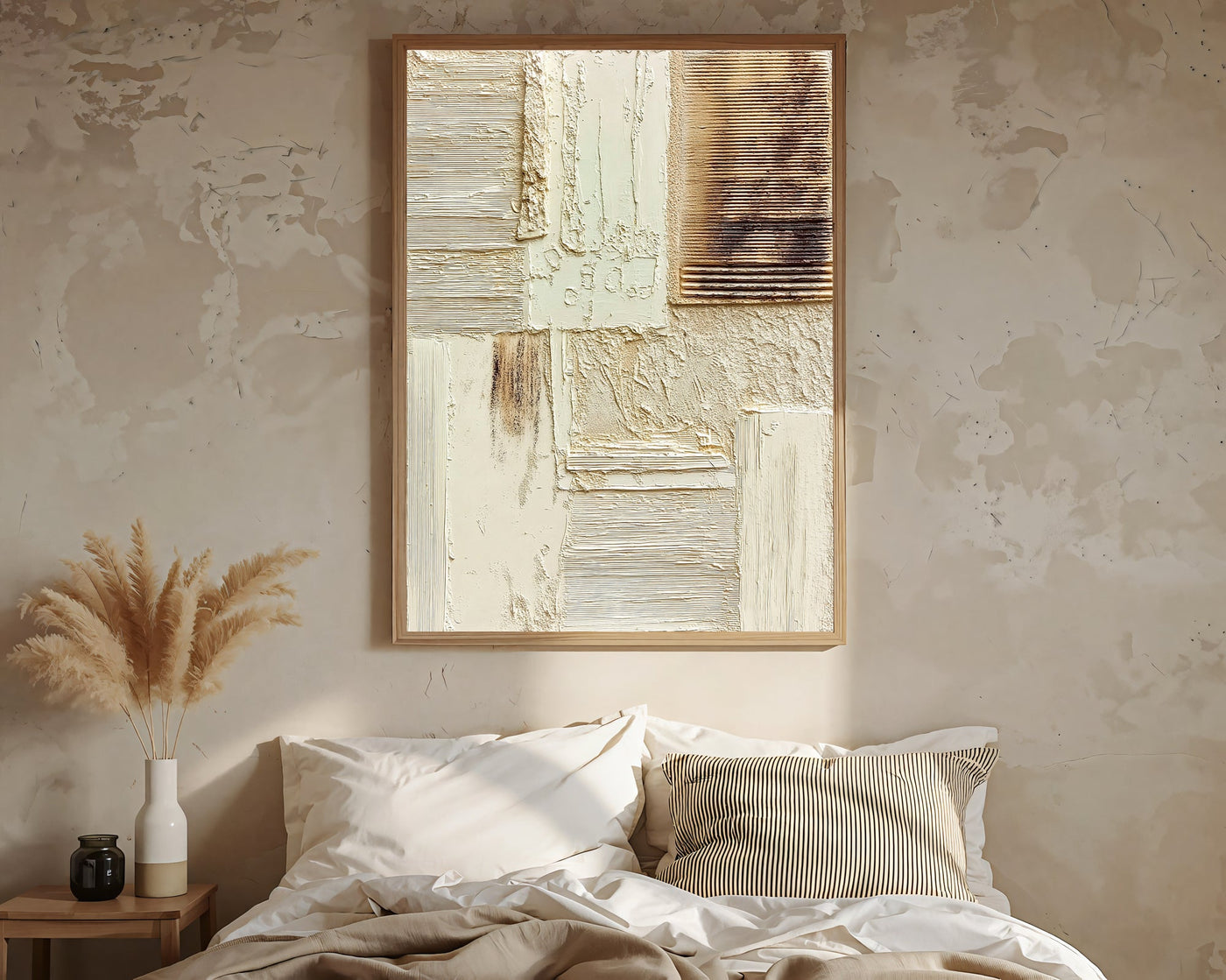 Textured Luxe Opulence | Beige Gold