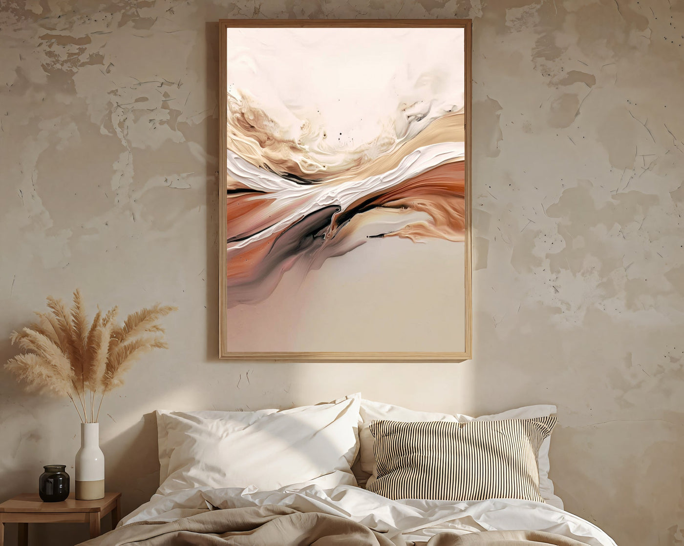 Textured Warm Swirls | Blush Hues