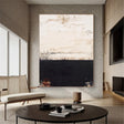 Textured Beige Contrast | Ebony Hues