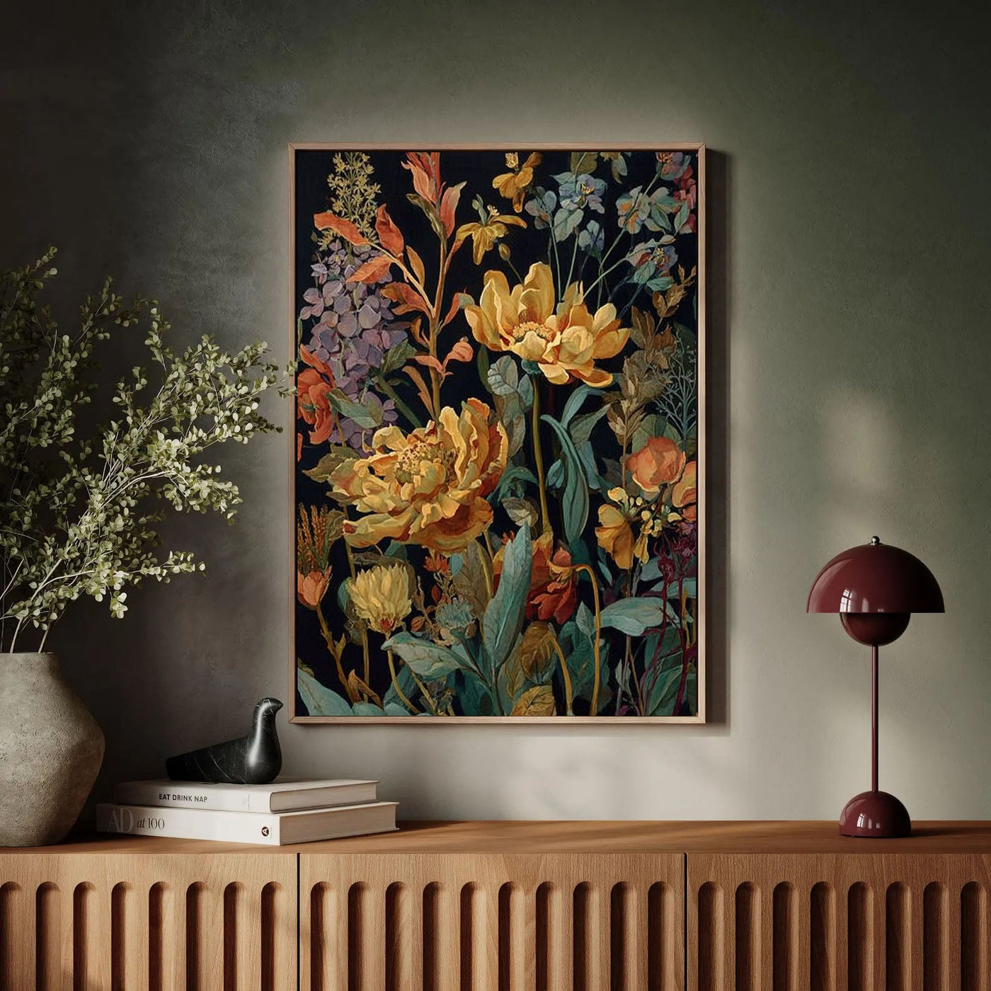 Textured Floral Art | Rich Depth