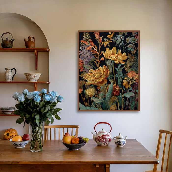 Textured Floral Art | Rich Depth