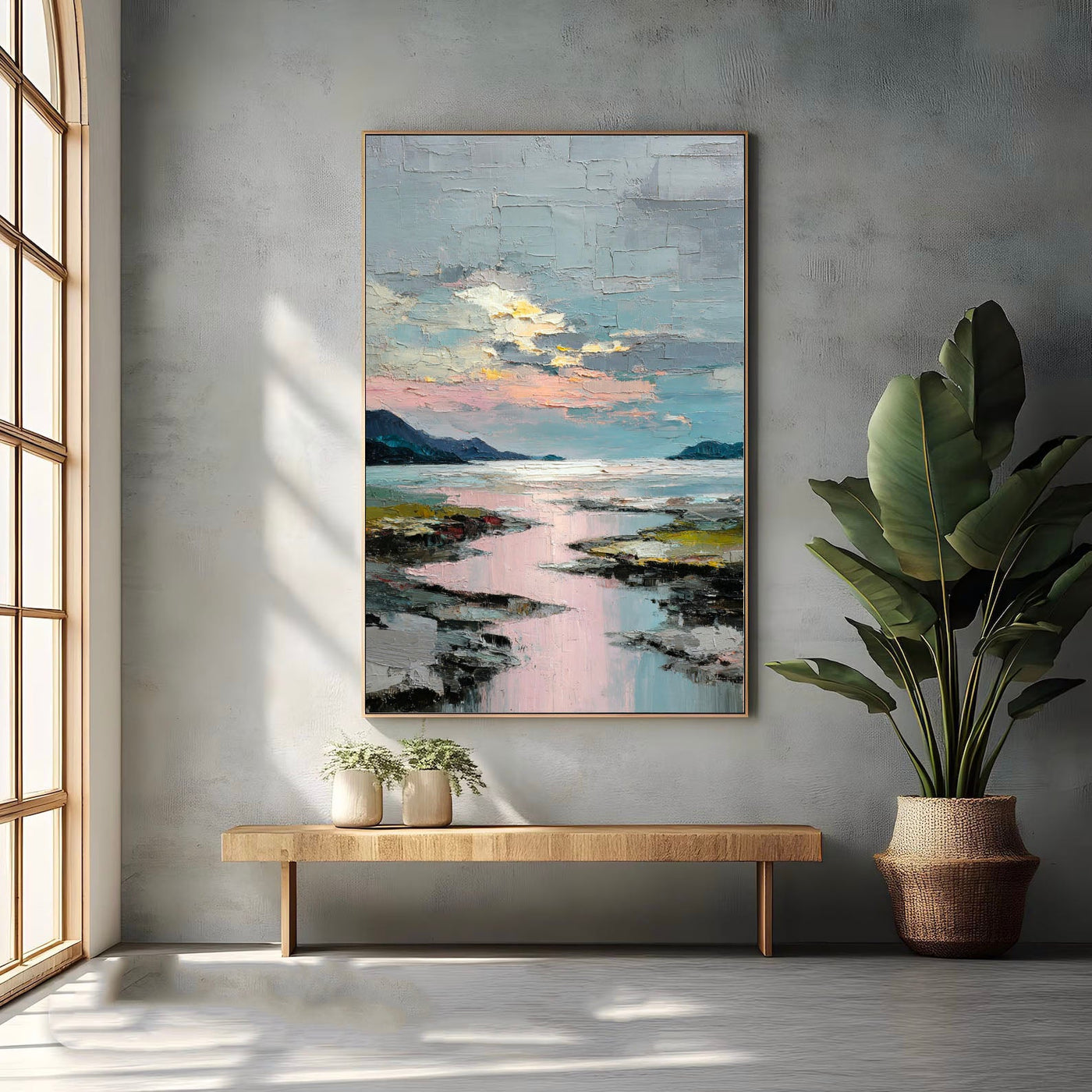 Textured Coastal Sunset | Dreamy Hues