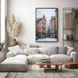 Snowy Streetscape Art | Vintage Charm