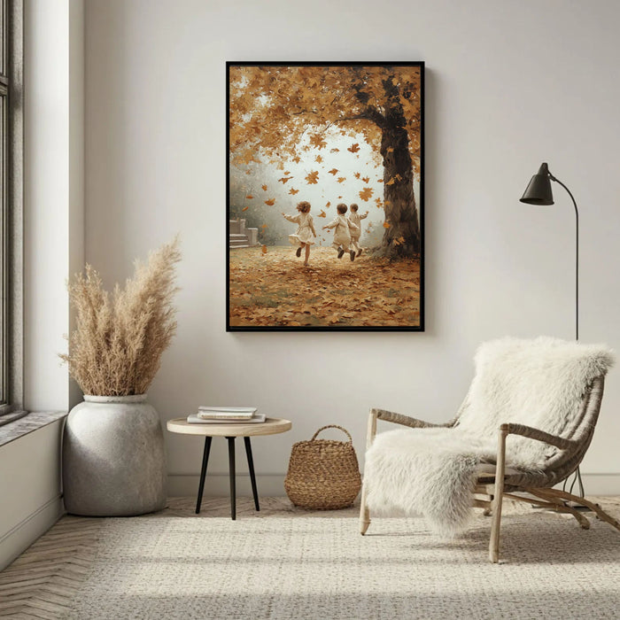 Autumn Kids Play Art | Nostalgic Warmth
