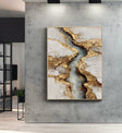 Textured Golden Veins | Gray Gold