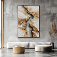 Textured Golden Veins | Gray Gold