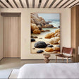 Textured Coastal Rocks | Beige Blue